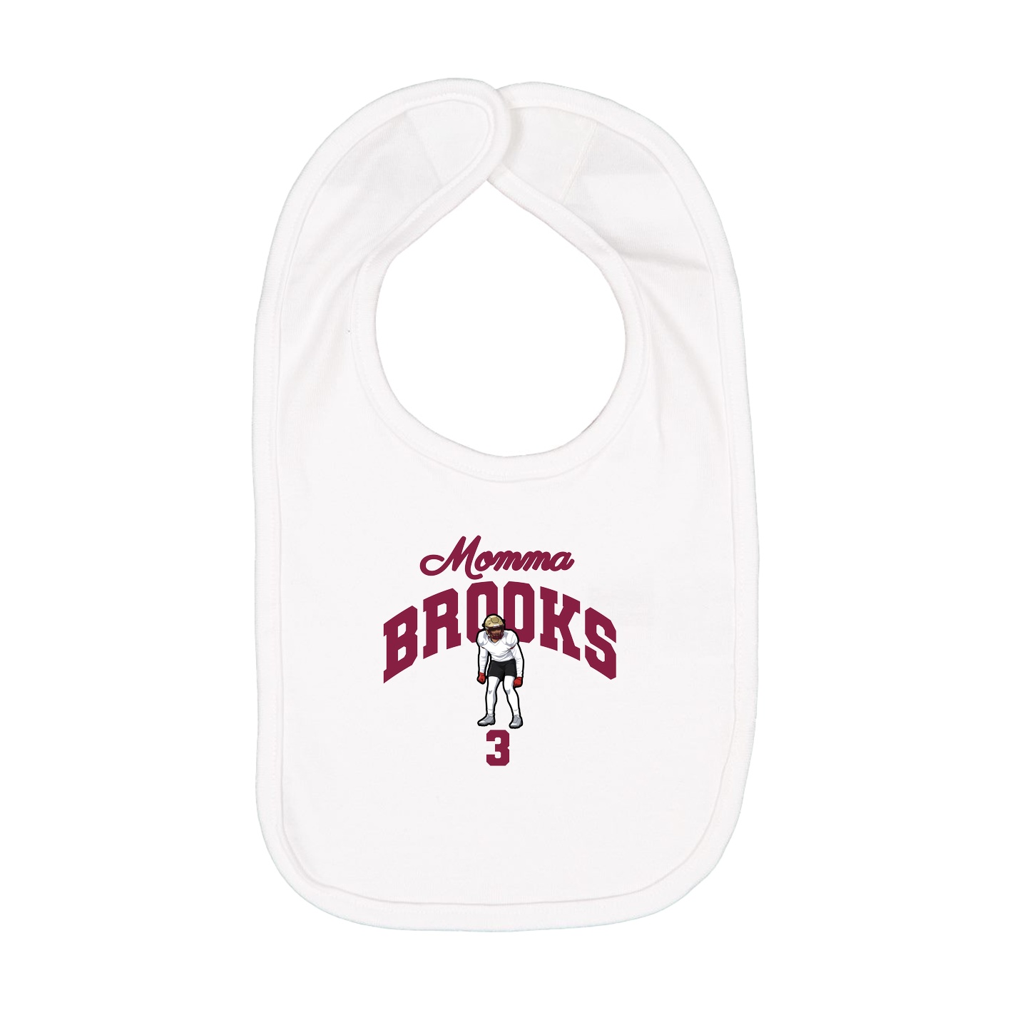Infant Bib — Mothers Day Arch in White