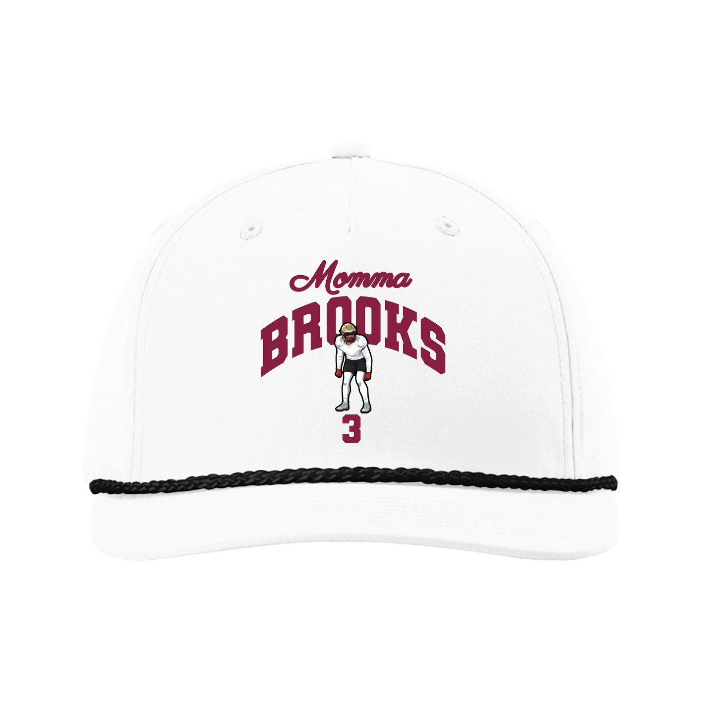 Five-Panel Classic Rope Cap — Mothers Day Arch in White