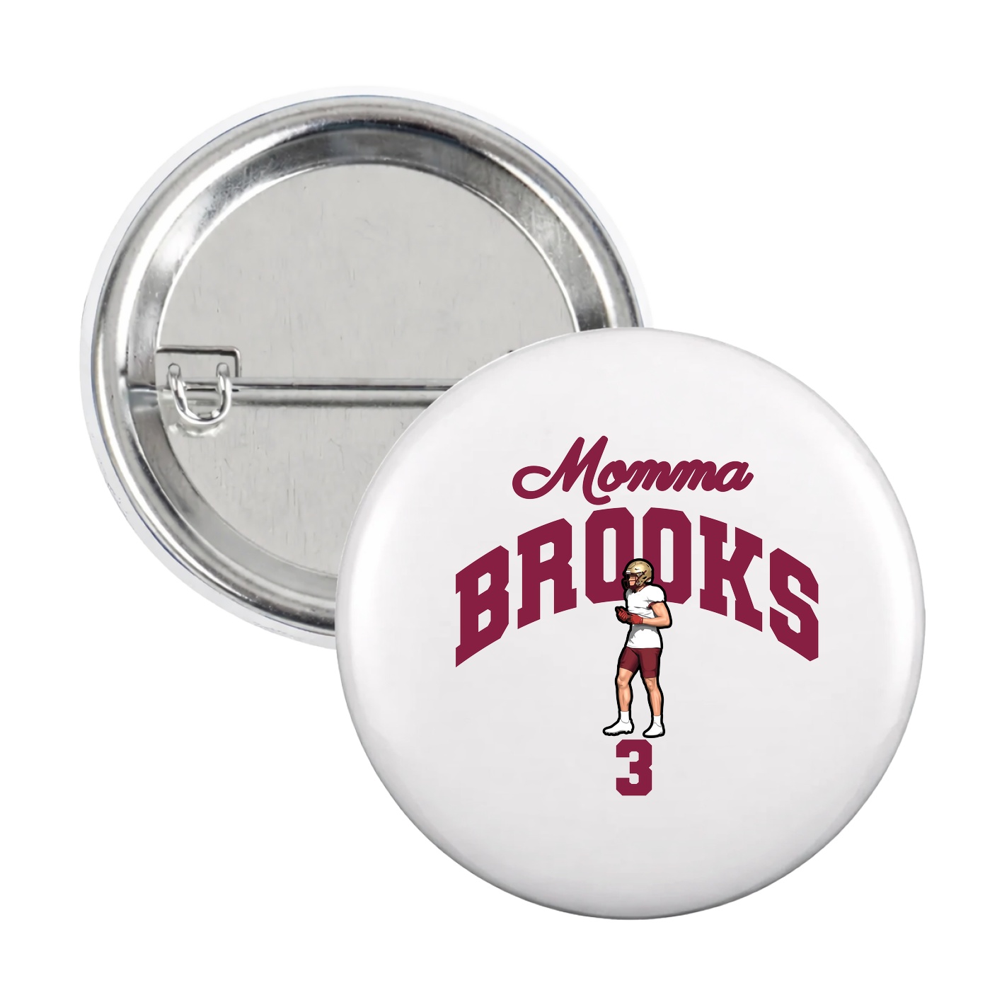 Game Day Button — Mothers Day Arch in White