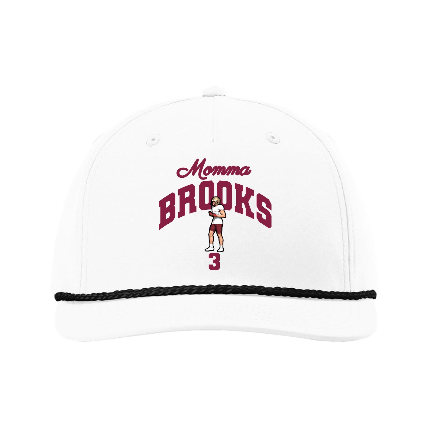 Five-Panel Classic Rope Cap — Mothers Day Arch in White