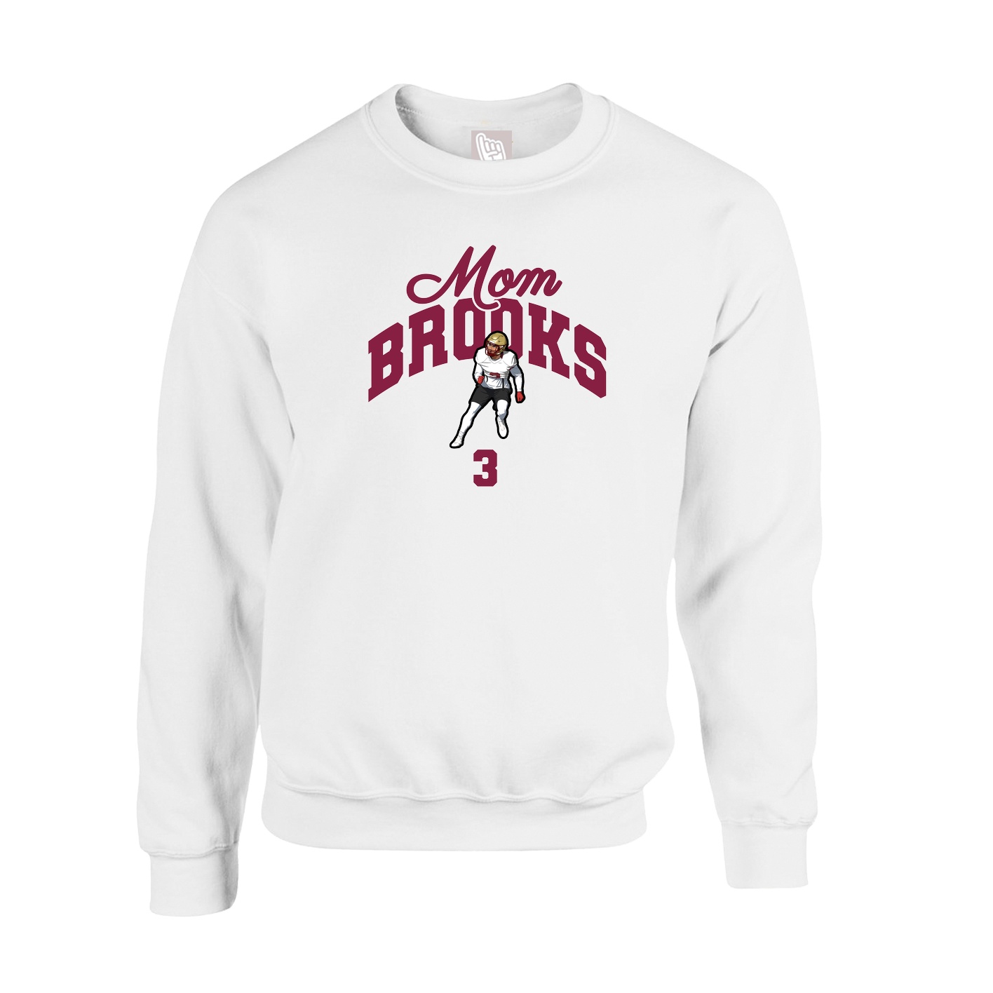 Fleece Crew — Mothers Day Arch in White