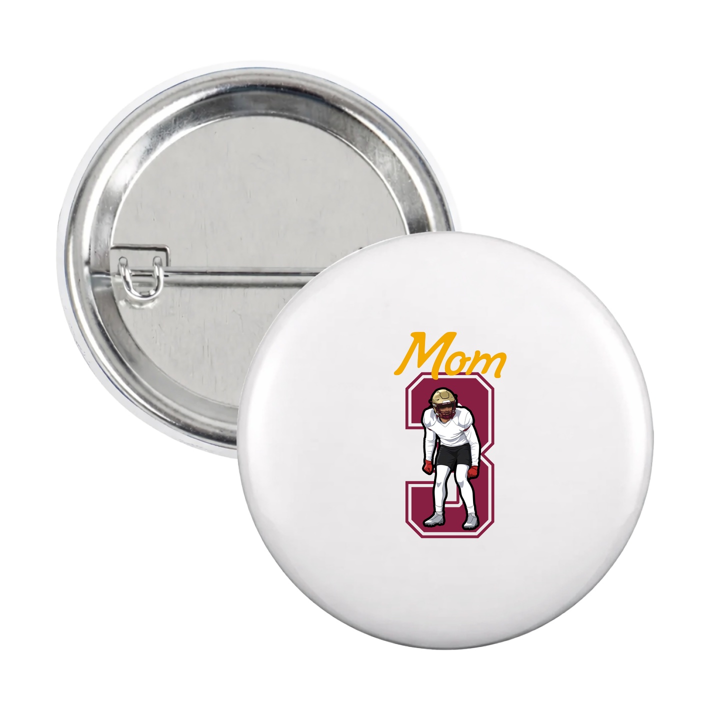 Game Day Button — Mothers Day Shirsey in White