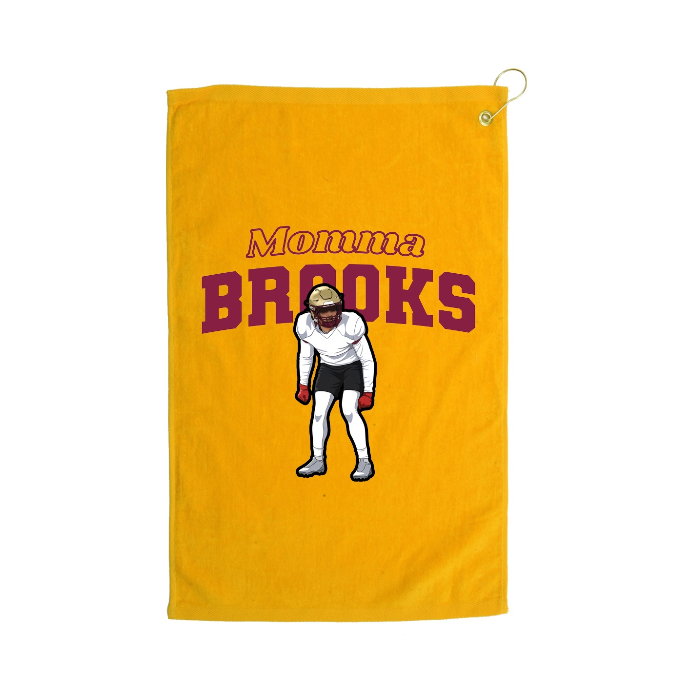 Golf Towel — Mothers Day Block in Gold
