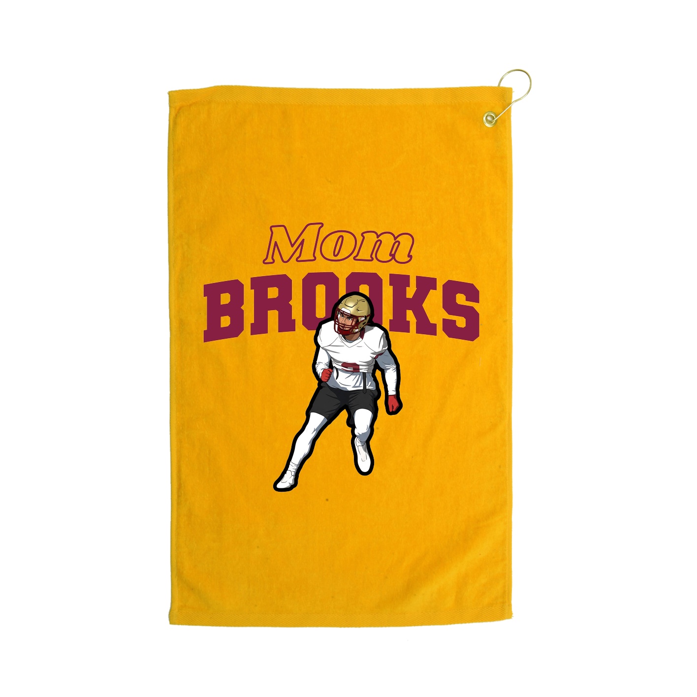 Golf Towel — Mothers Day Block in Gold