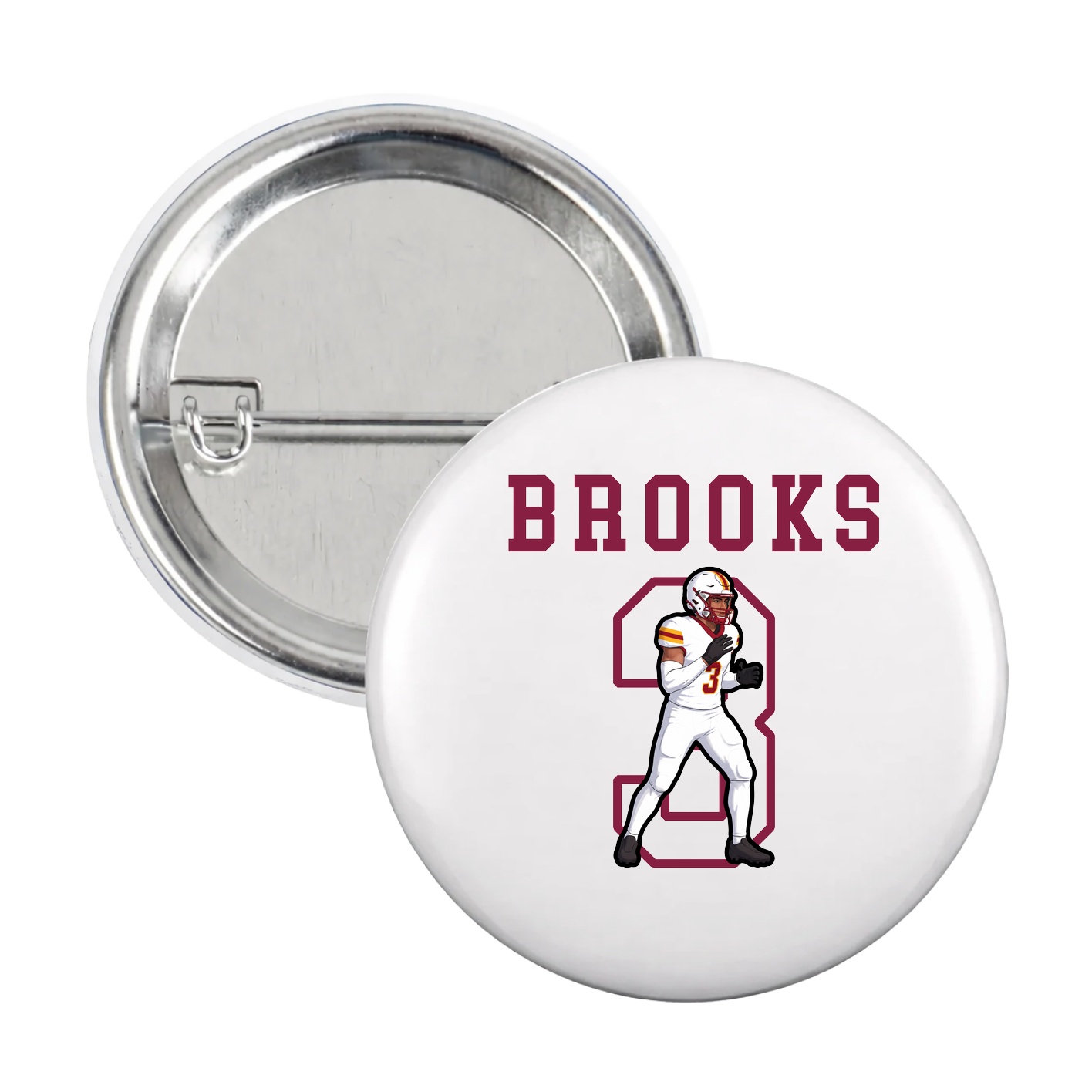 Game Day Button — Shirsey in White