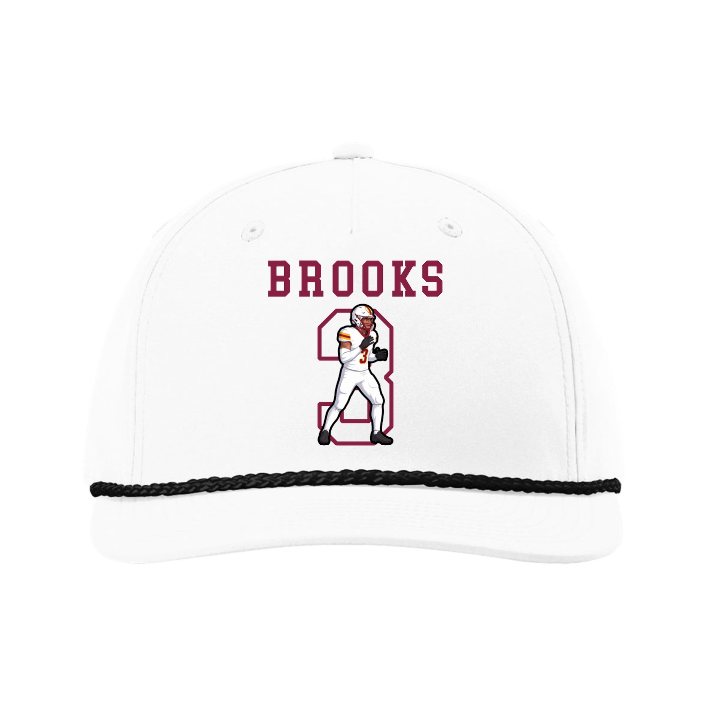 Five-Panel Classic Rope Cap — Shirsey in White