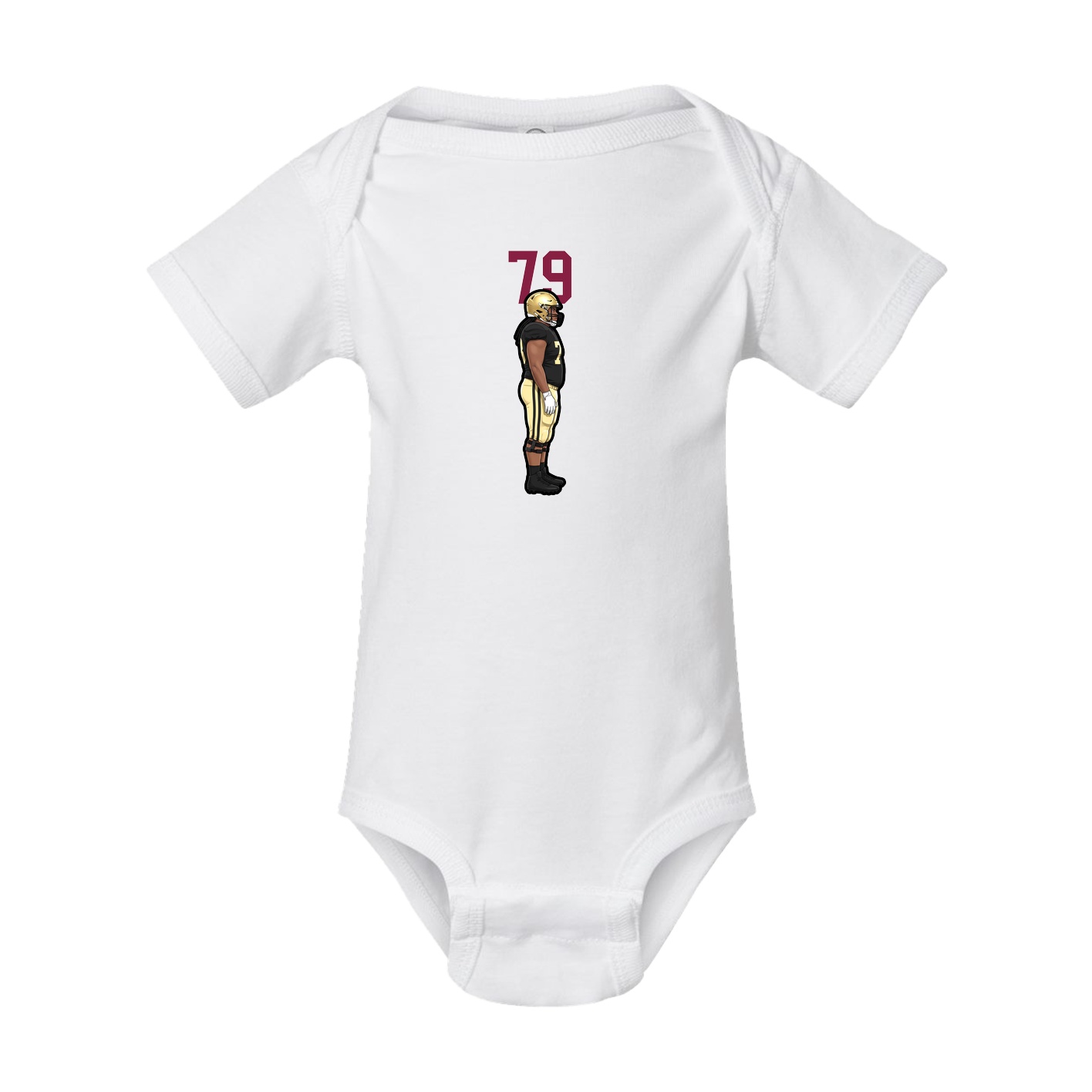 Baby Onesie — Number Top in White