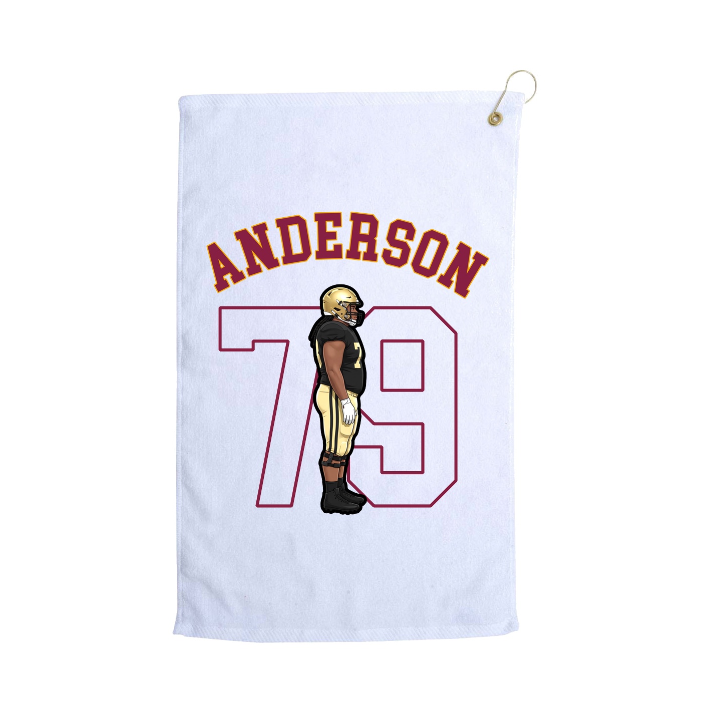 Golf Towel — Shirsey Arch in White