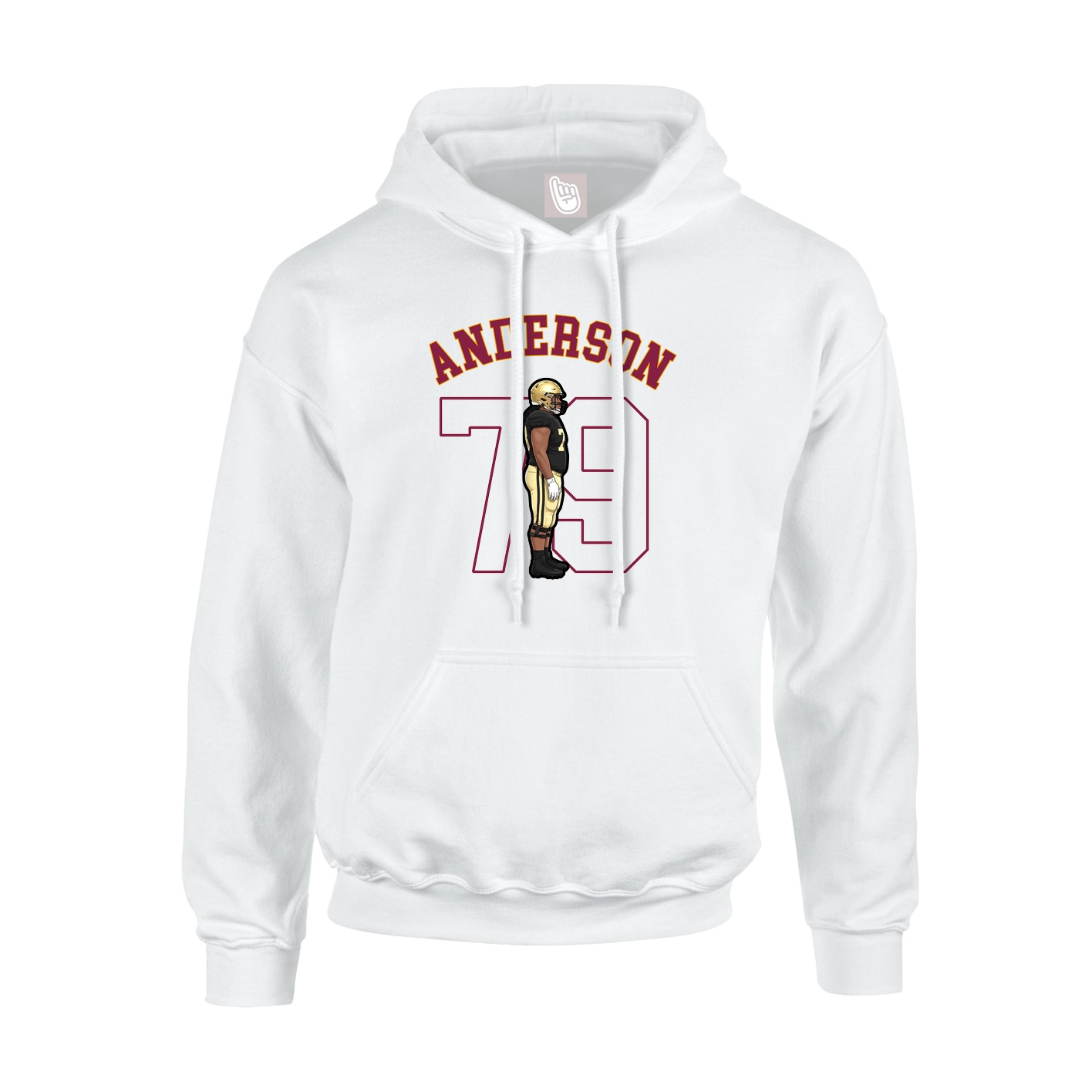 Youth Hoodie — Shirsey Arch in White