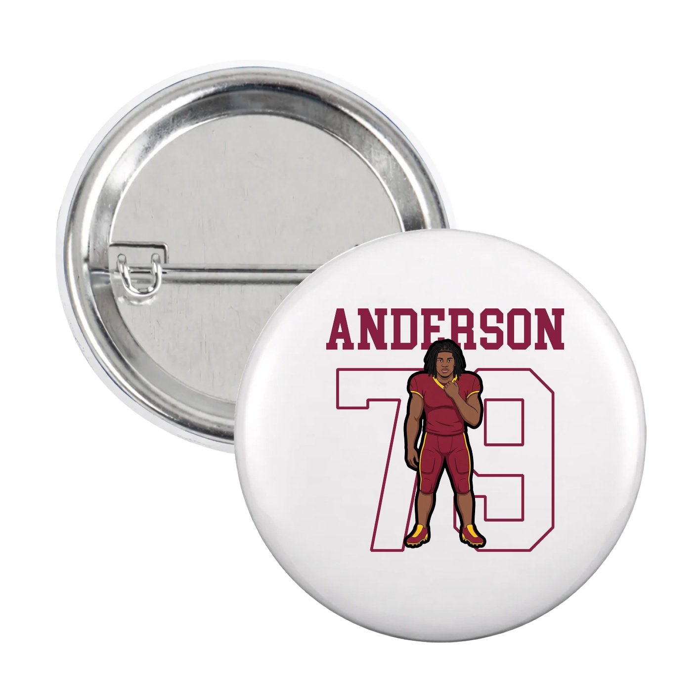 Game Day Button — Shirsey in White