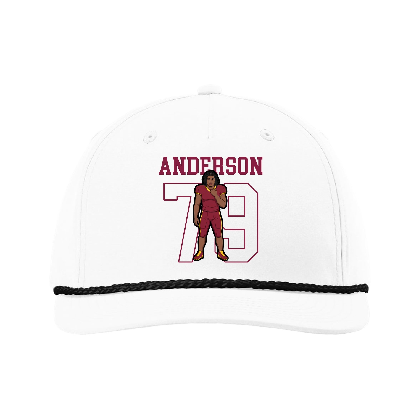 Five-Panel Classic Rope Cap — Shirsey in White