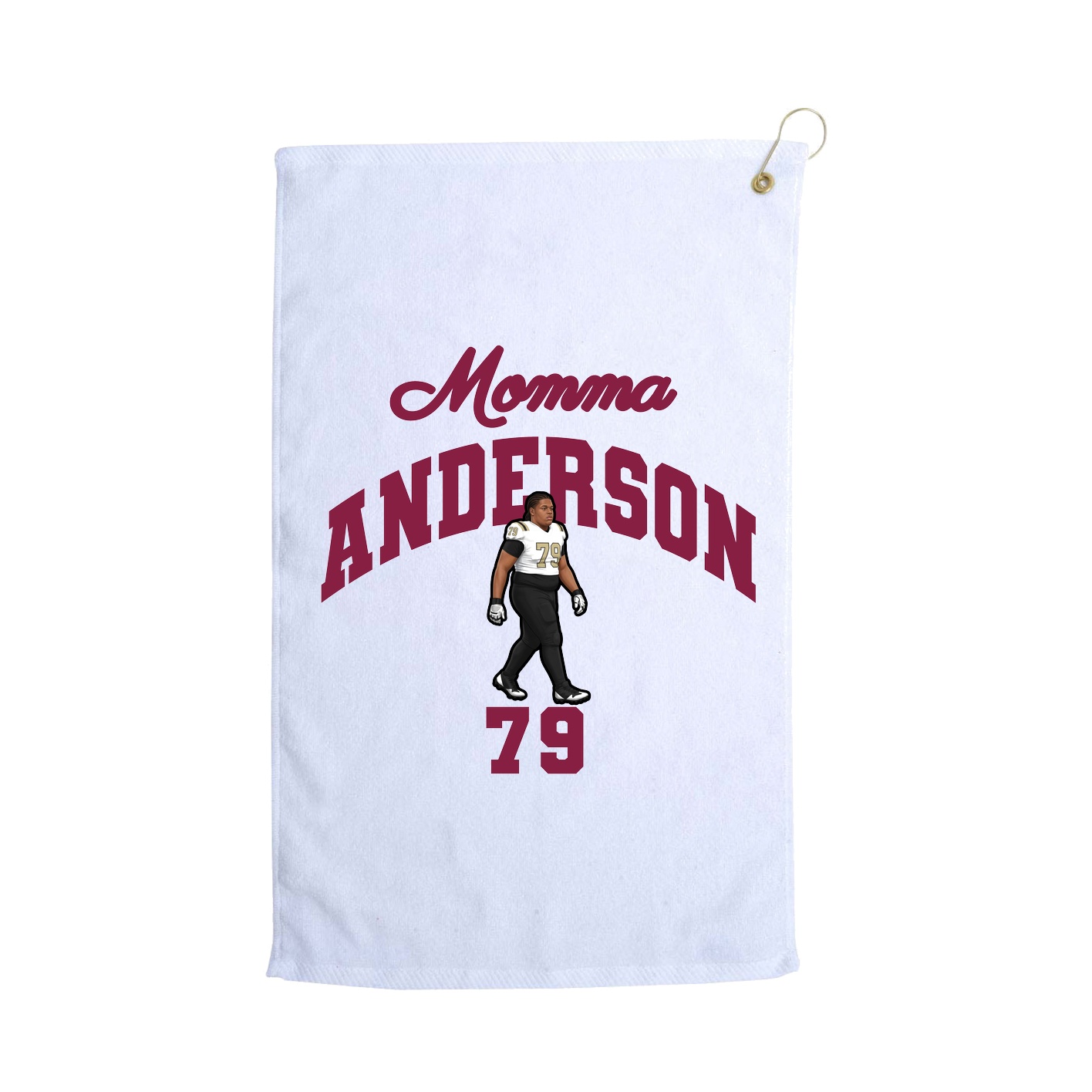 Golf Towel — Mothers Day Arch in White