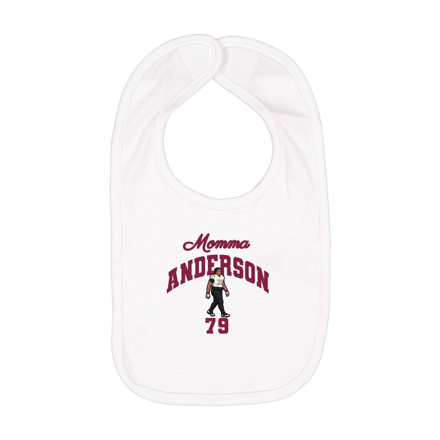 Infant Bib — Mothers Day Arch in White