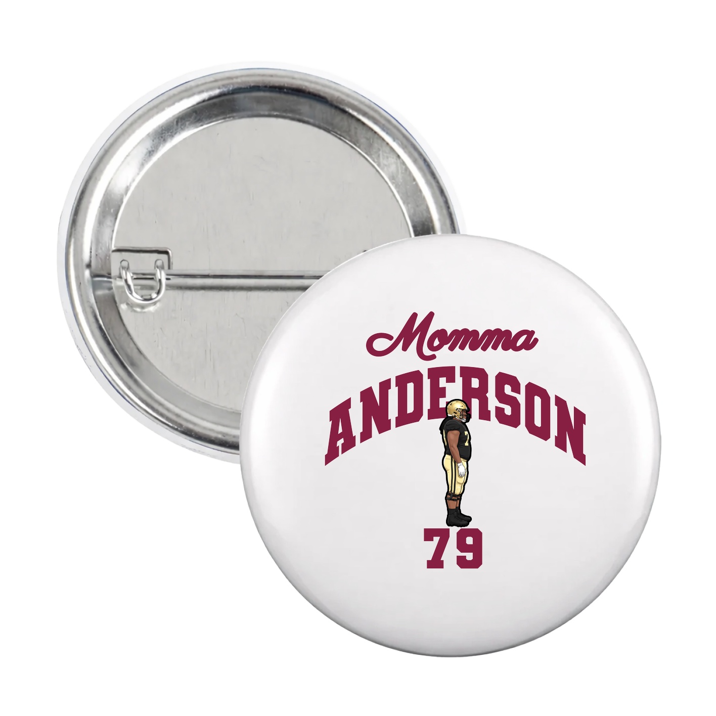 Game Day Button — Mothers Day Arch in White