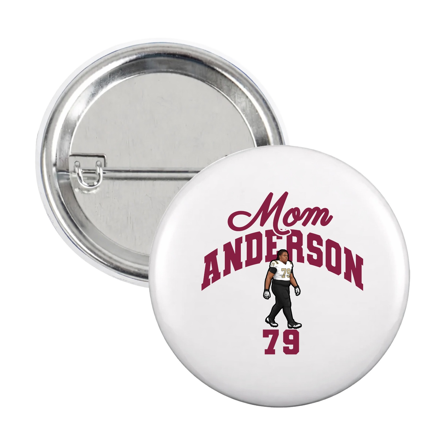 Game Day Button — Mothers Day Arch in White