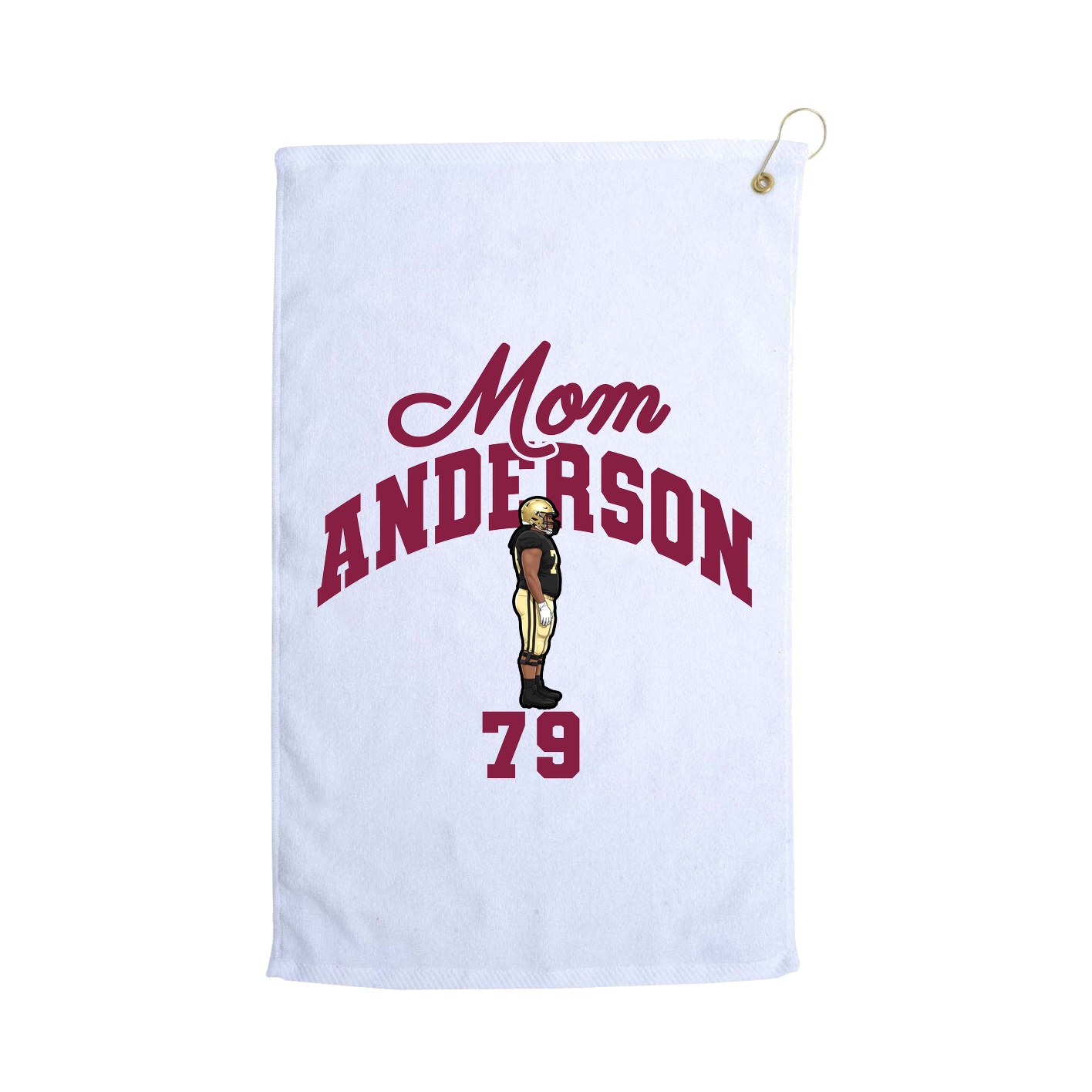 Golf Towel — Mothers Day Arch in White