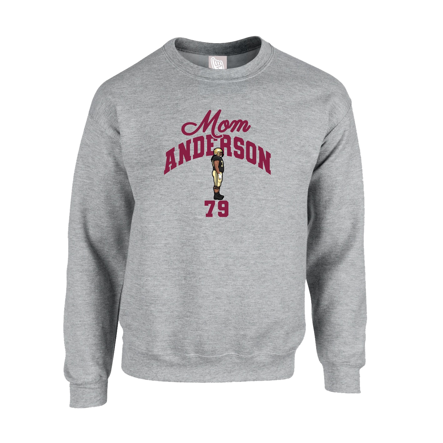 Fleece Crew — Mothers Day Arch in Grey
