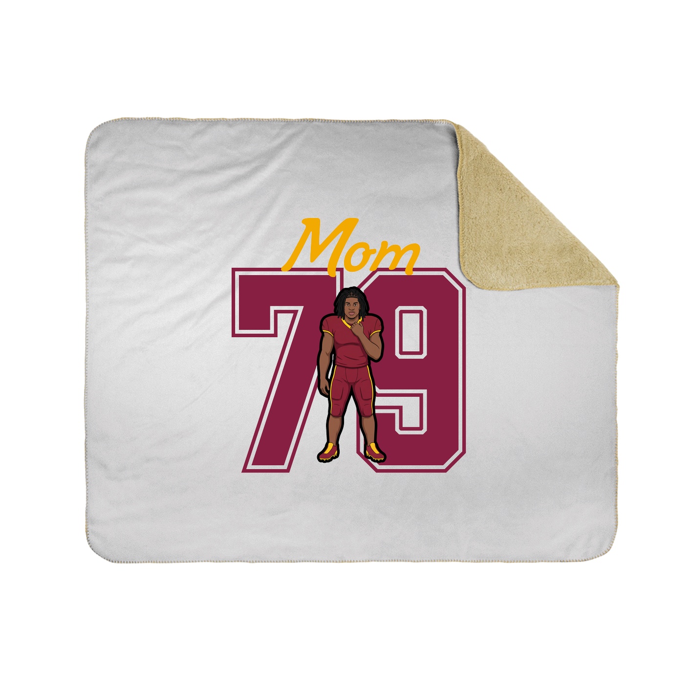 Throw Blanket — Mothers Day Shirsey in White