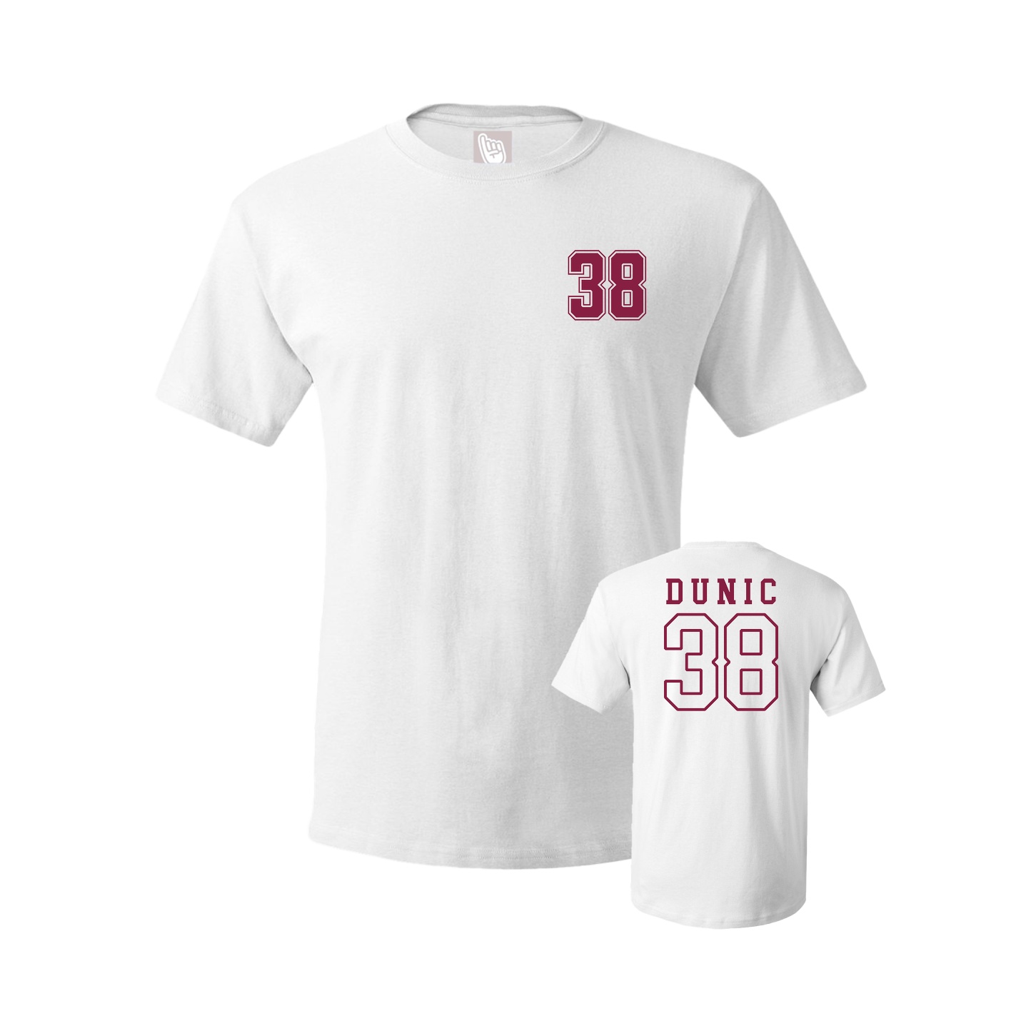 Youth Tee — Chest Back in White