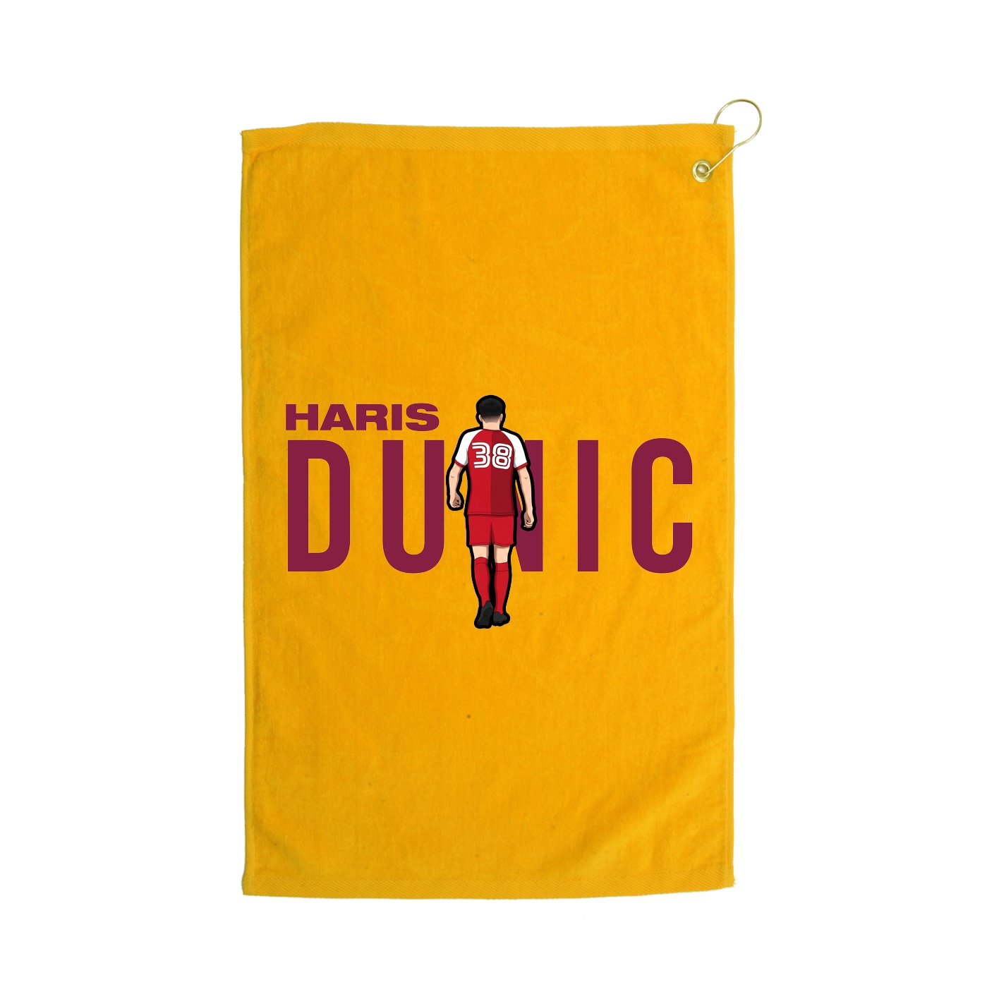 Golf Towel — Player Name in Gold