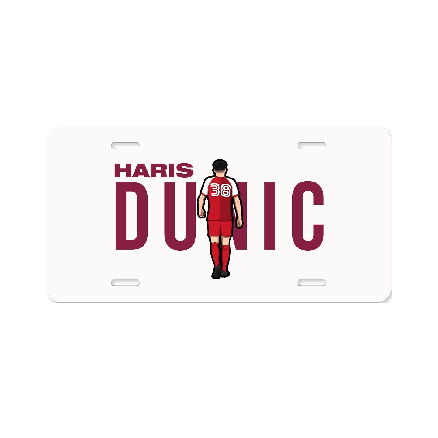 License Plate — Player Name in Classic