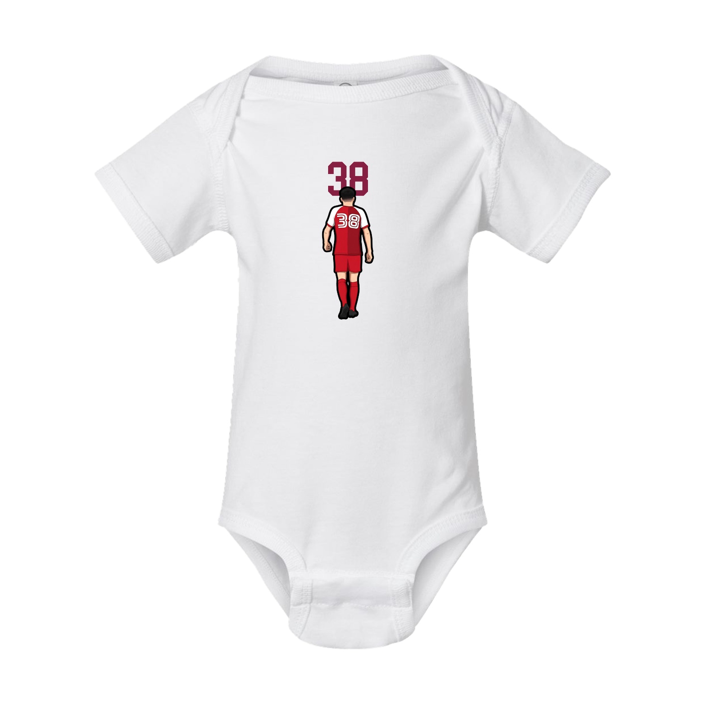 Baby Onesie — Number Top in White