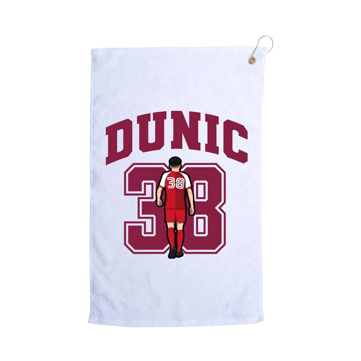 Golf Towel — Number in White