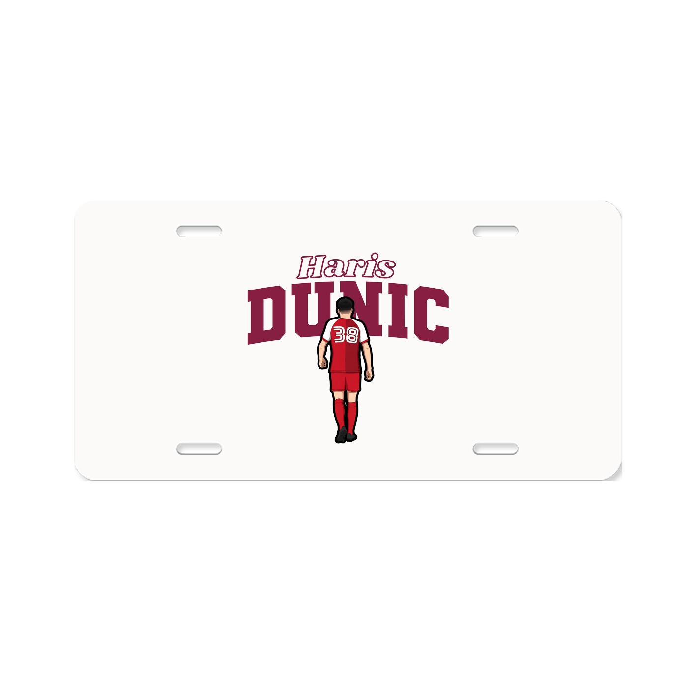 License Plate — Name Arch in Classic