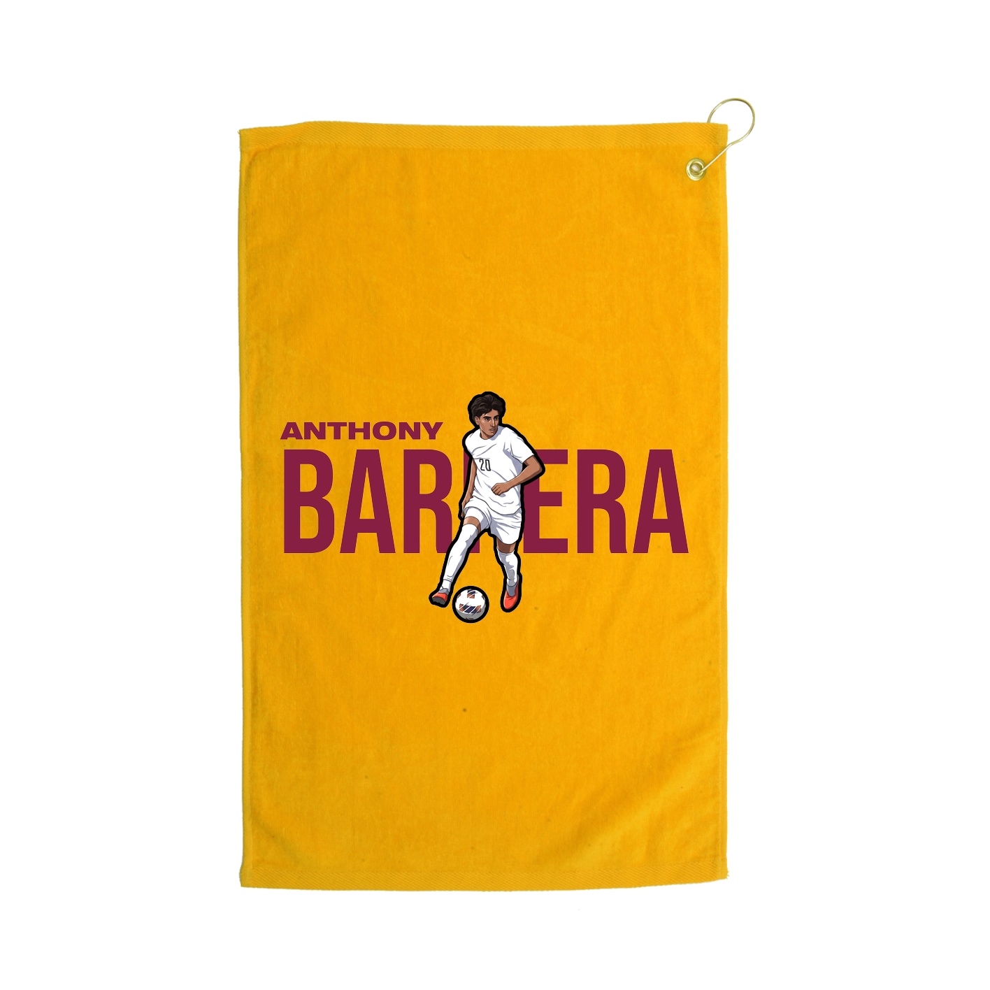 Golf Towel — Player Name in Gold
