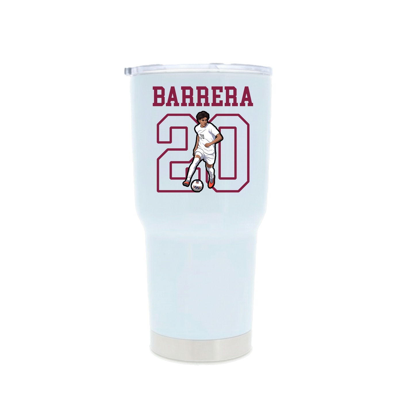 30oz Stainless Steel Tumbler — Shirsey in White