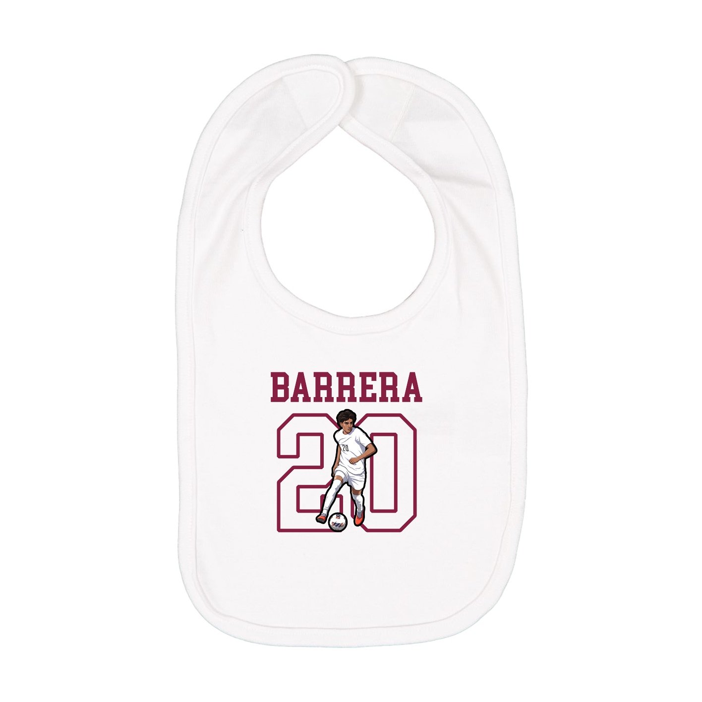 Infant Bib — Shirsey in White