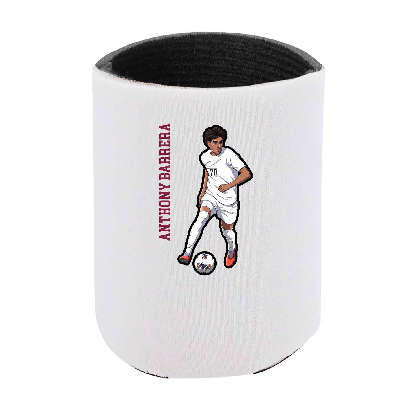 Can Holder — Name Vertical in White