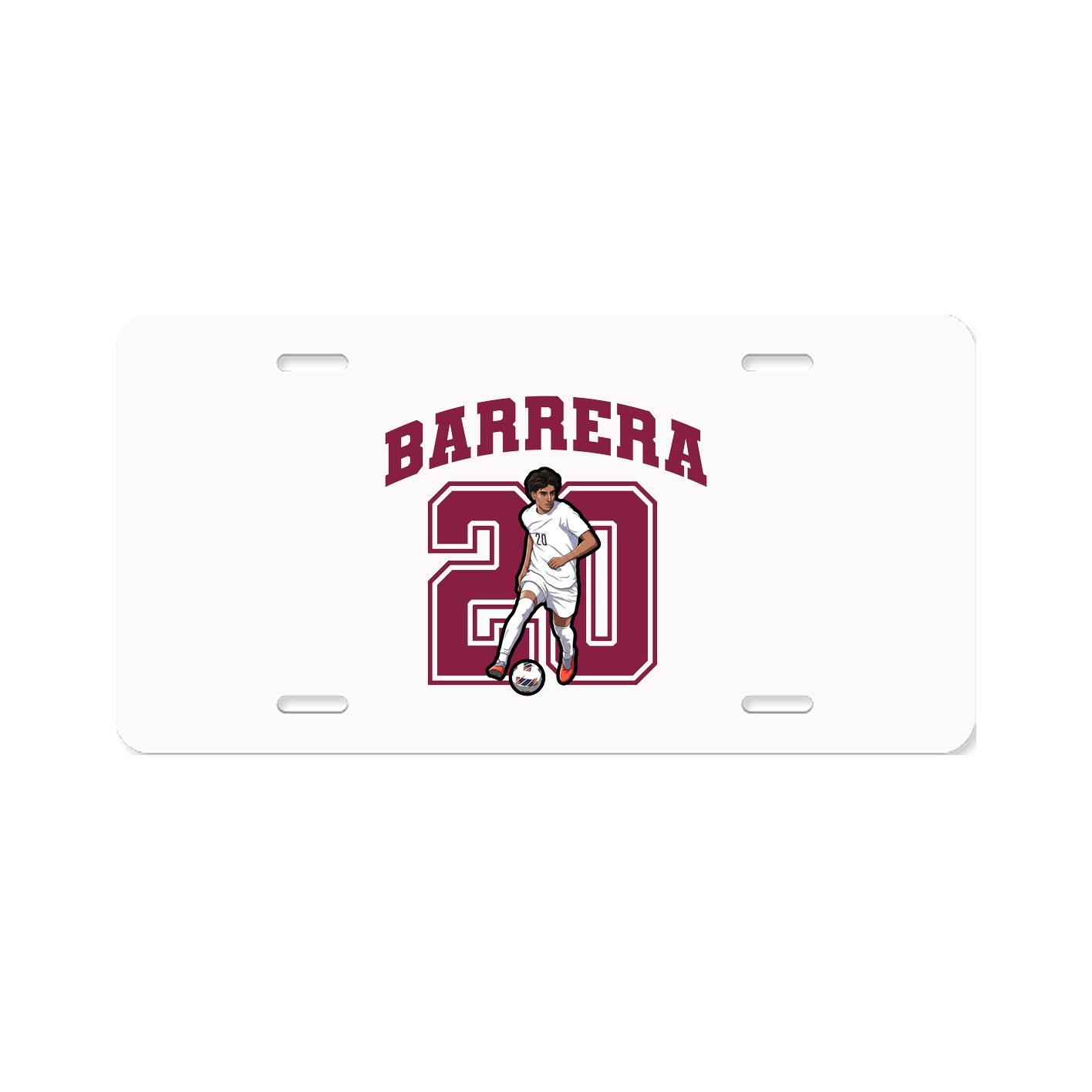 License Plate — Number in Classic