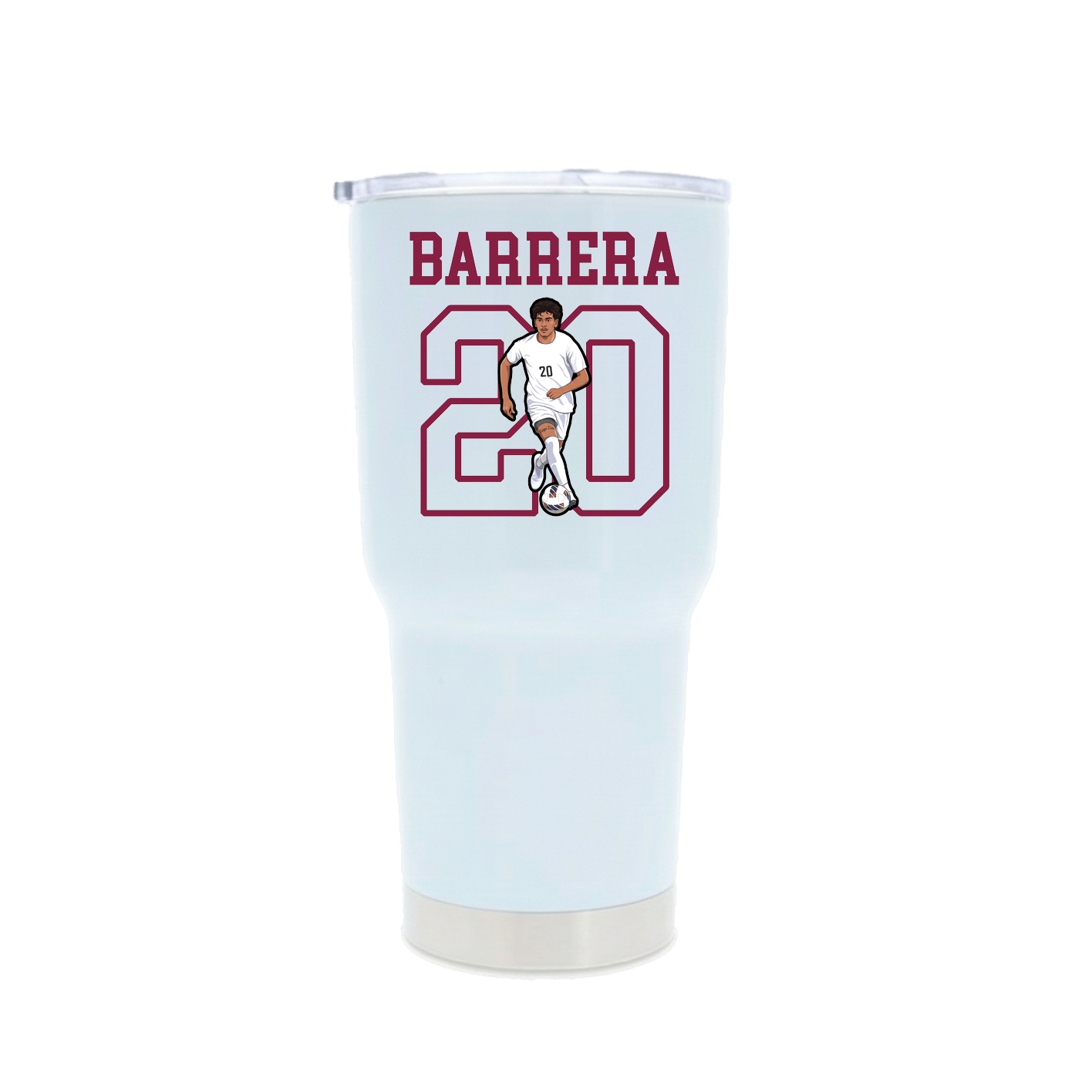 30oz Stainless Steel Tumbler — Shirsey in White