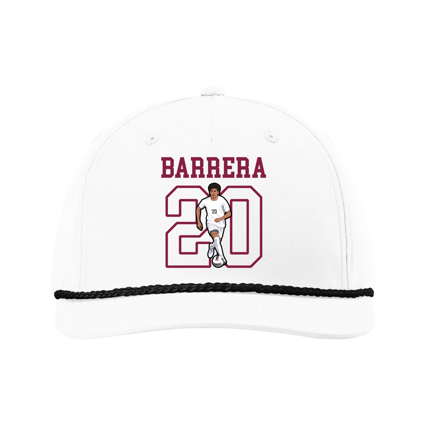 Five-Panel Classic Rope Cap — Shirsey in White