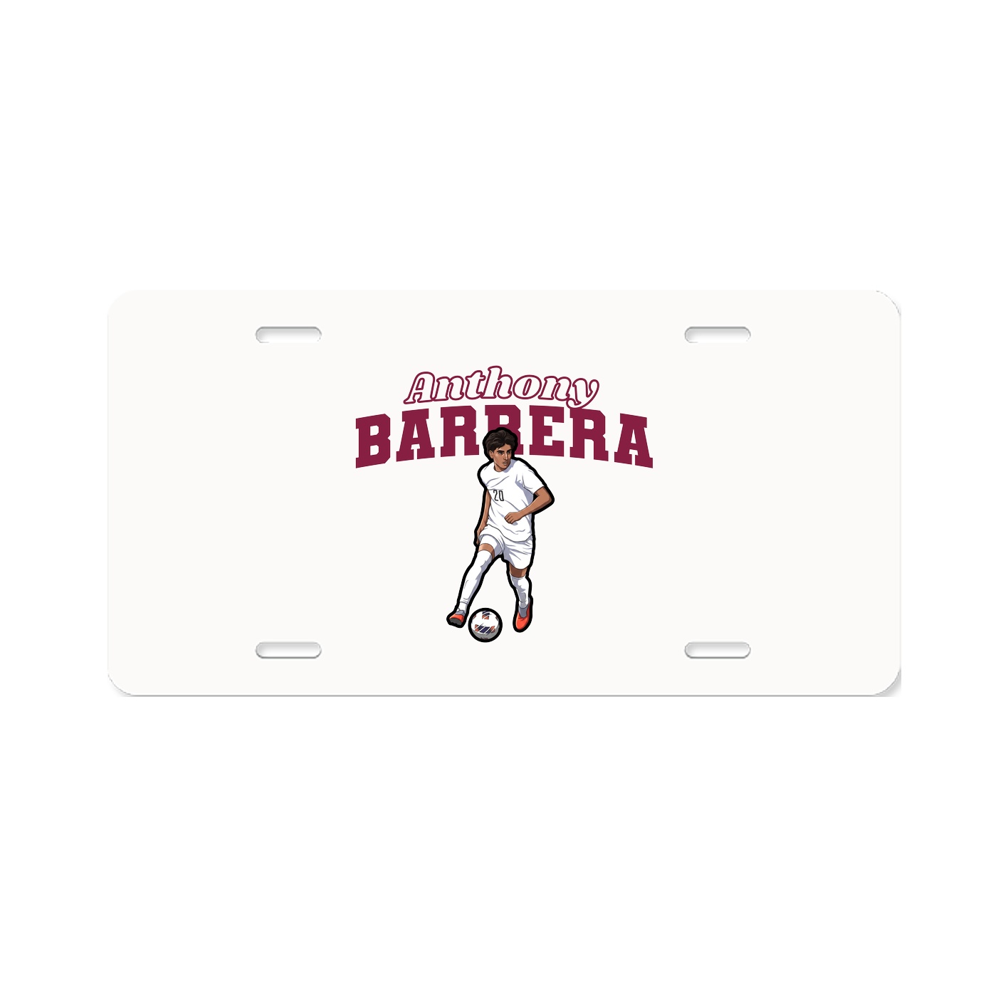 License Plate — Name Arch in Classic