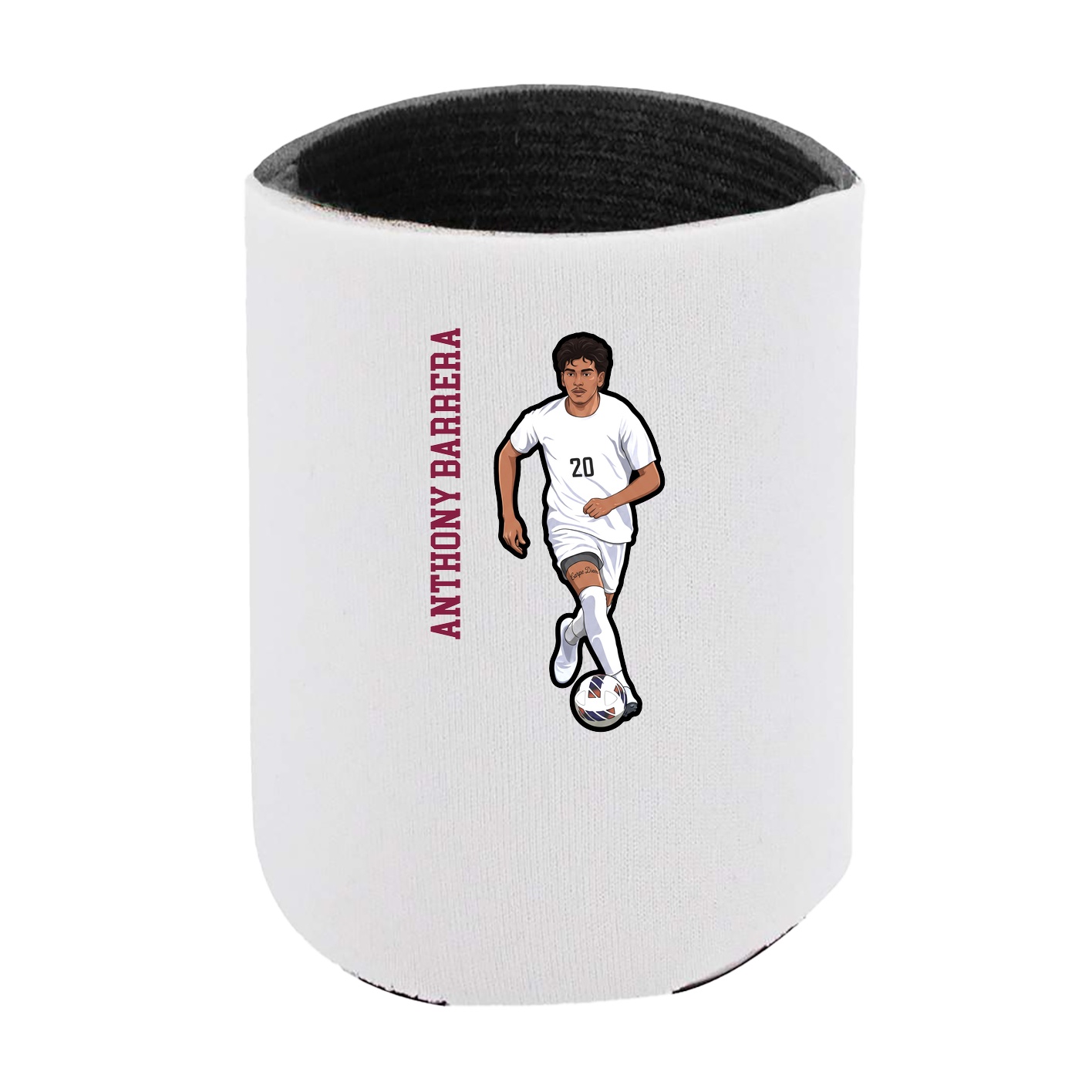 Can Holder — Name Vertical in White