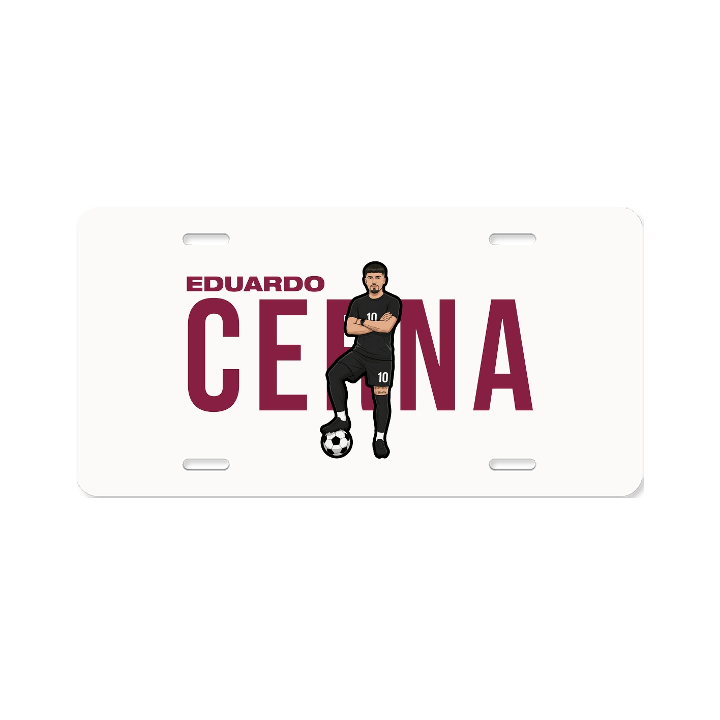 License Plate — Player Name in Classic