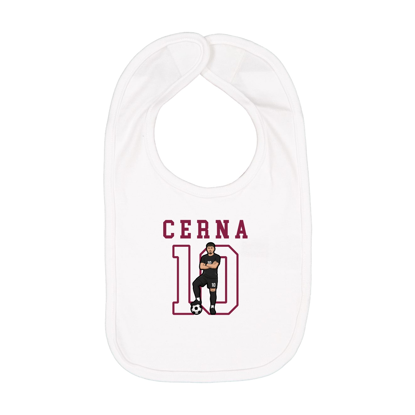 Infant Bib — Shirsey in White