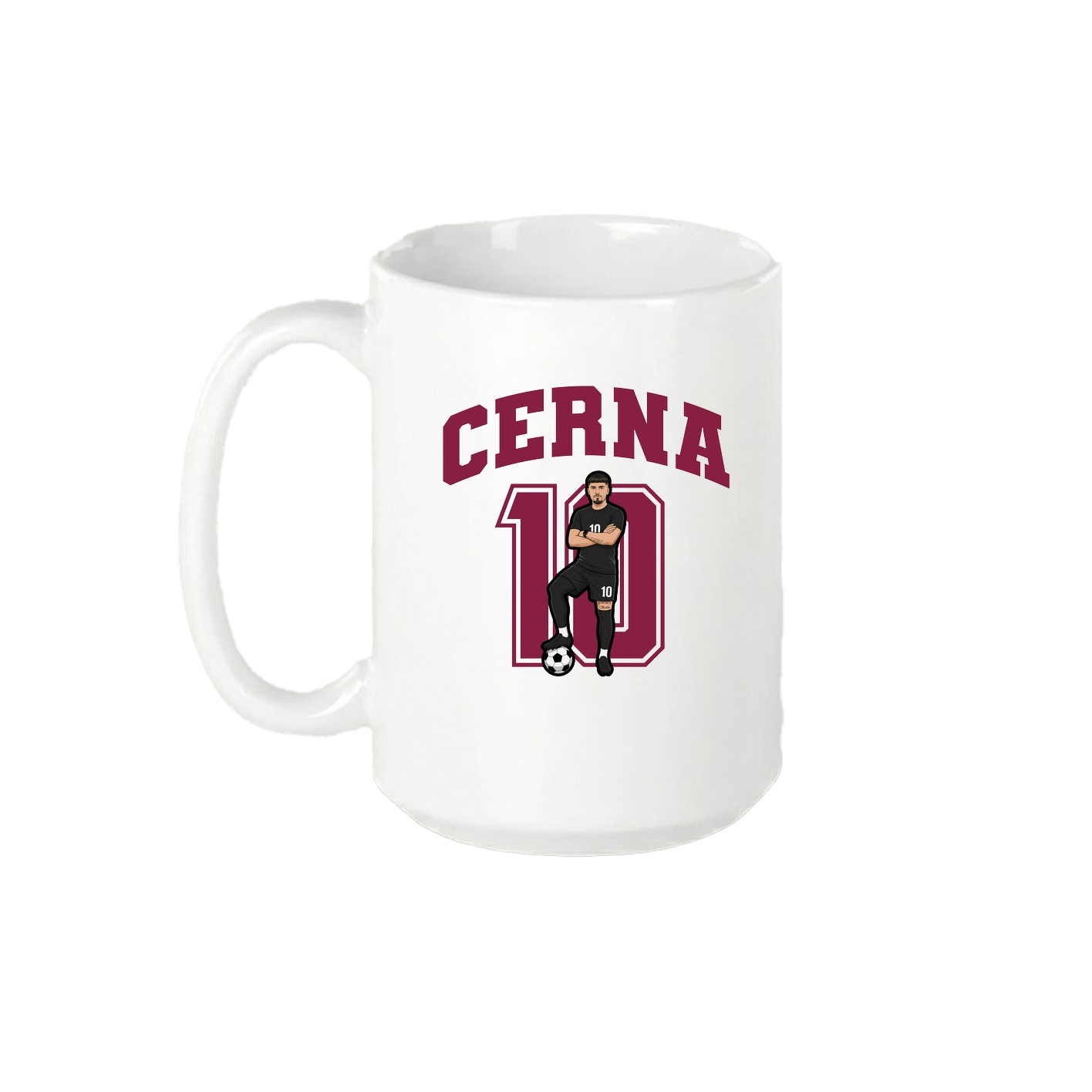 15oz Coffee Mug — Number in White