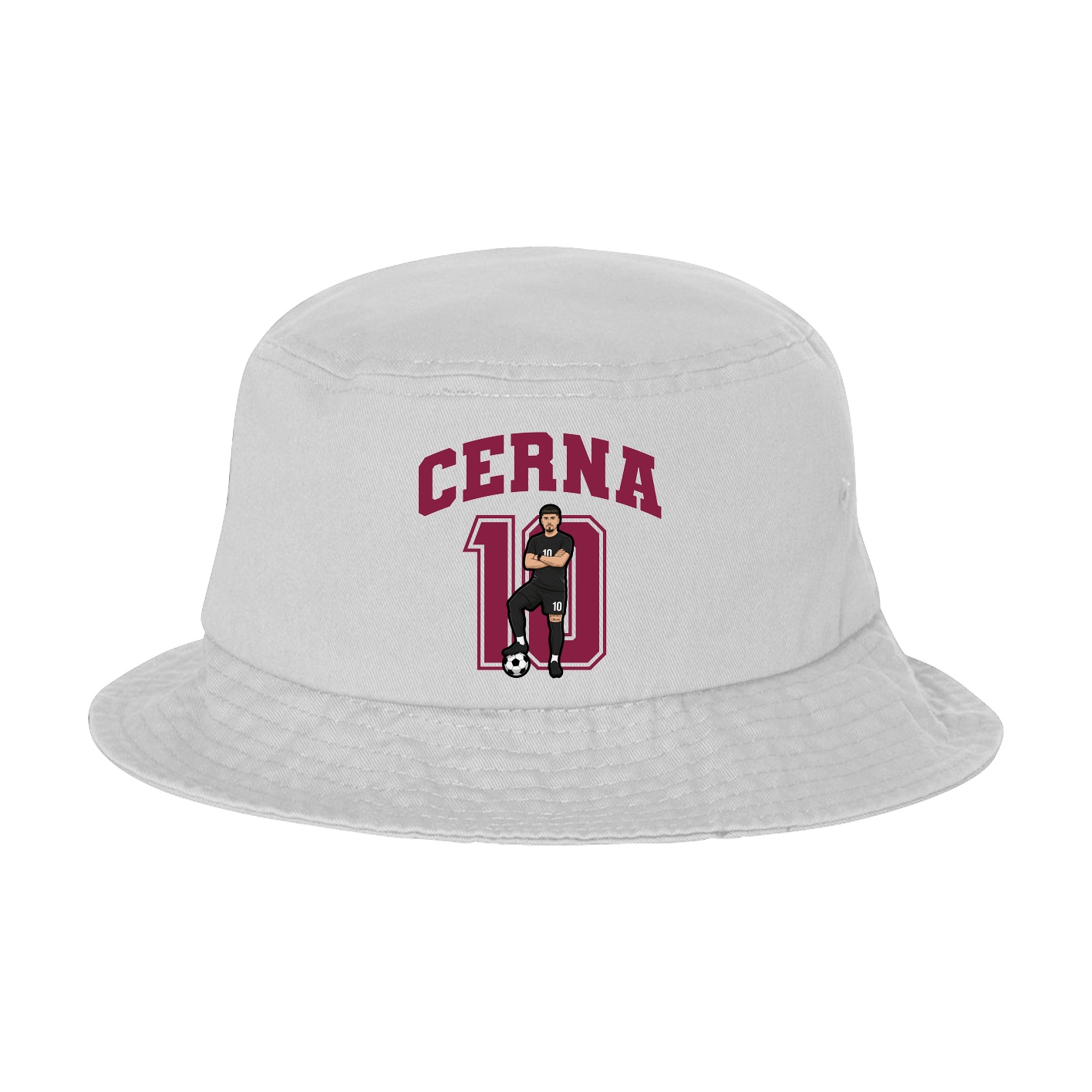 Bucket Cap — Number in White