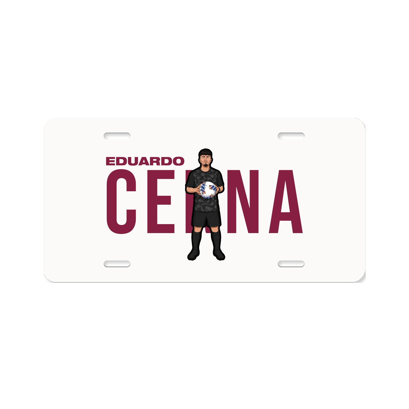 License Plate — Player Name in Classic
