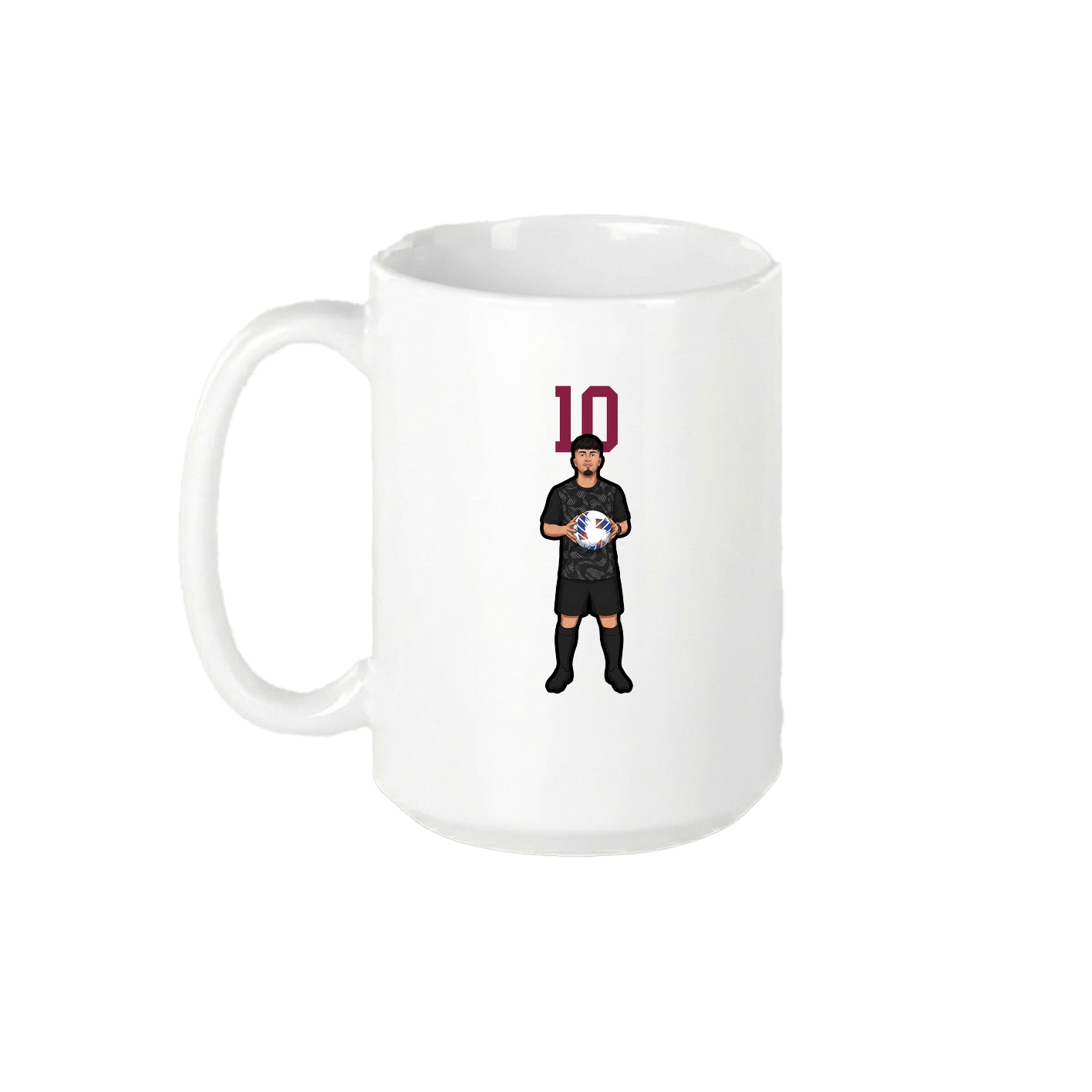 15oz Coffee Mug — Number Top in White