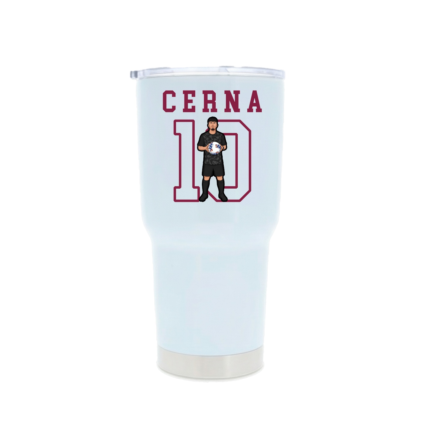 30oz Stainless Steel Tumbler — Shirsey in White