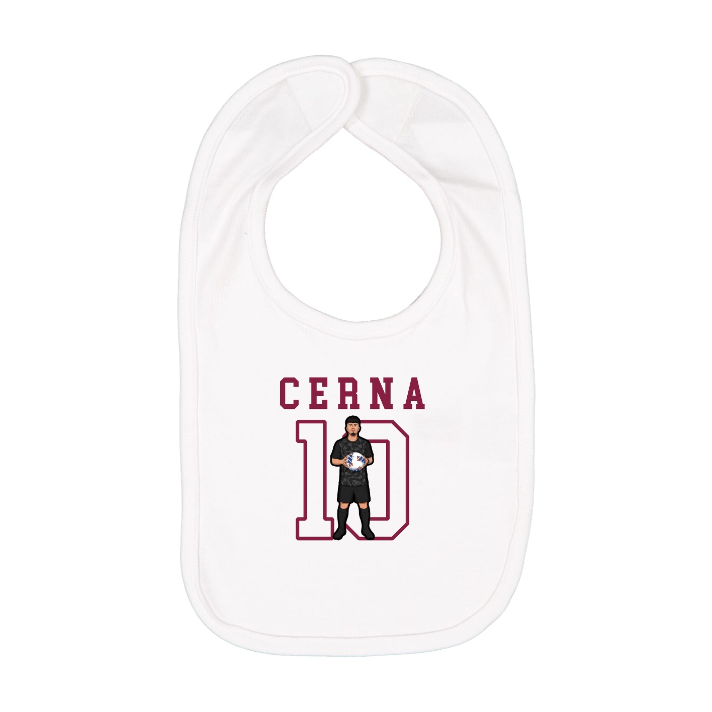 Infant Bib — Shirsey in White