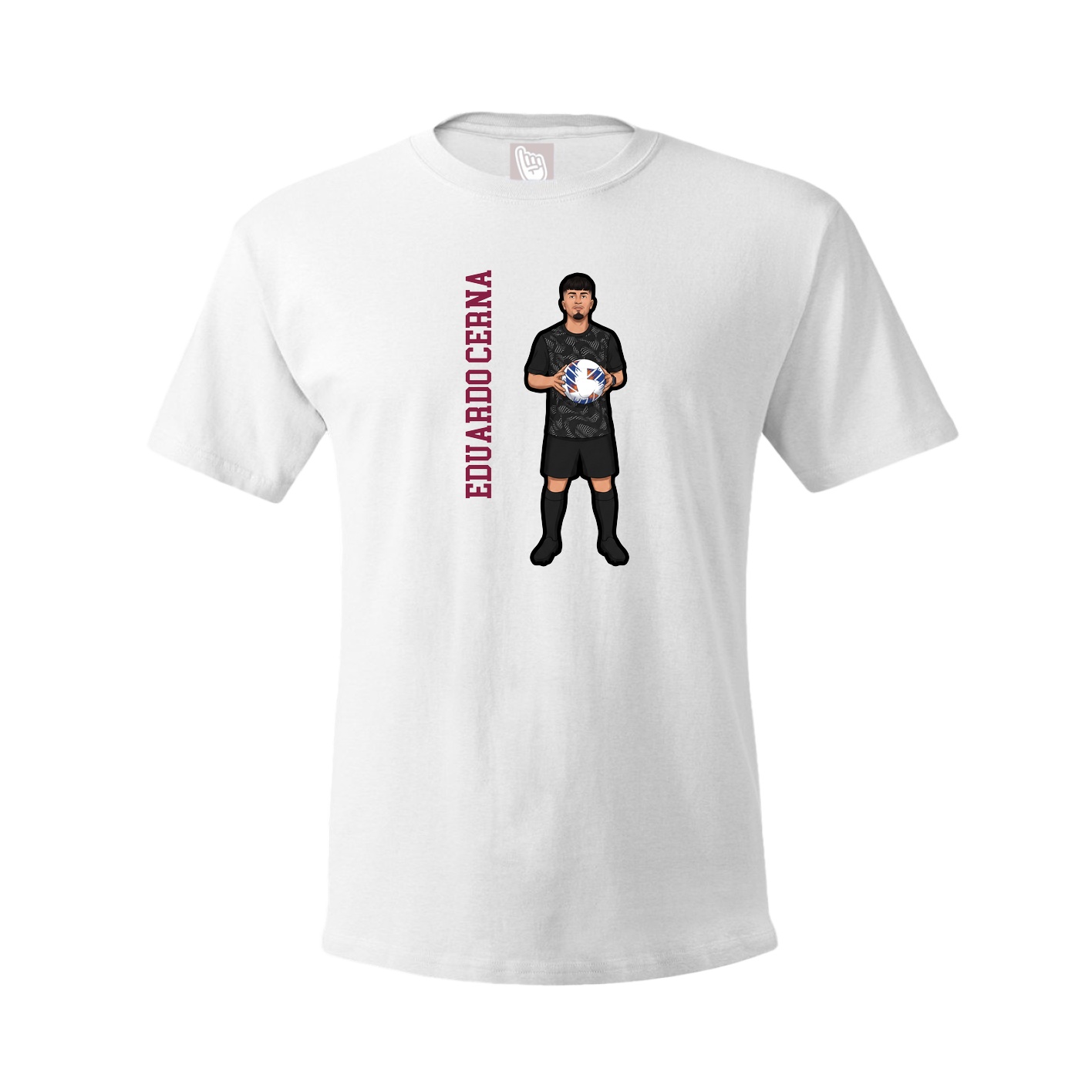 Tee — Name Vertical in White