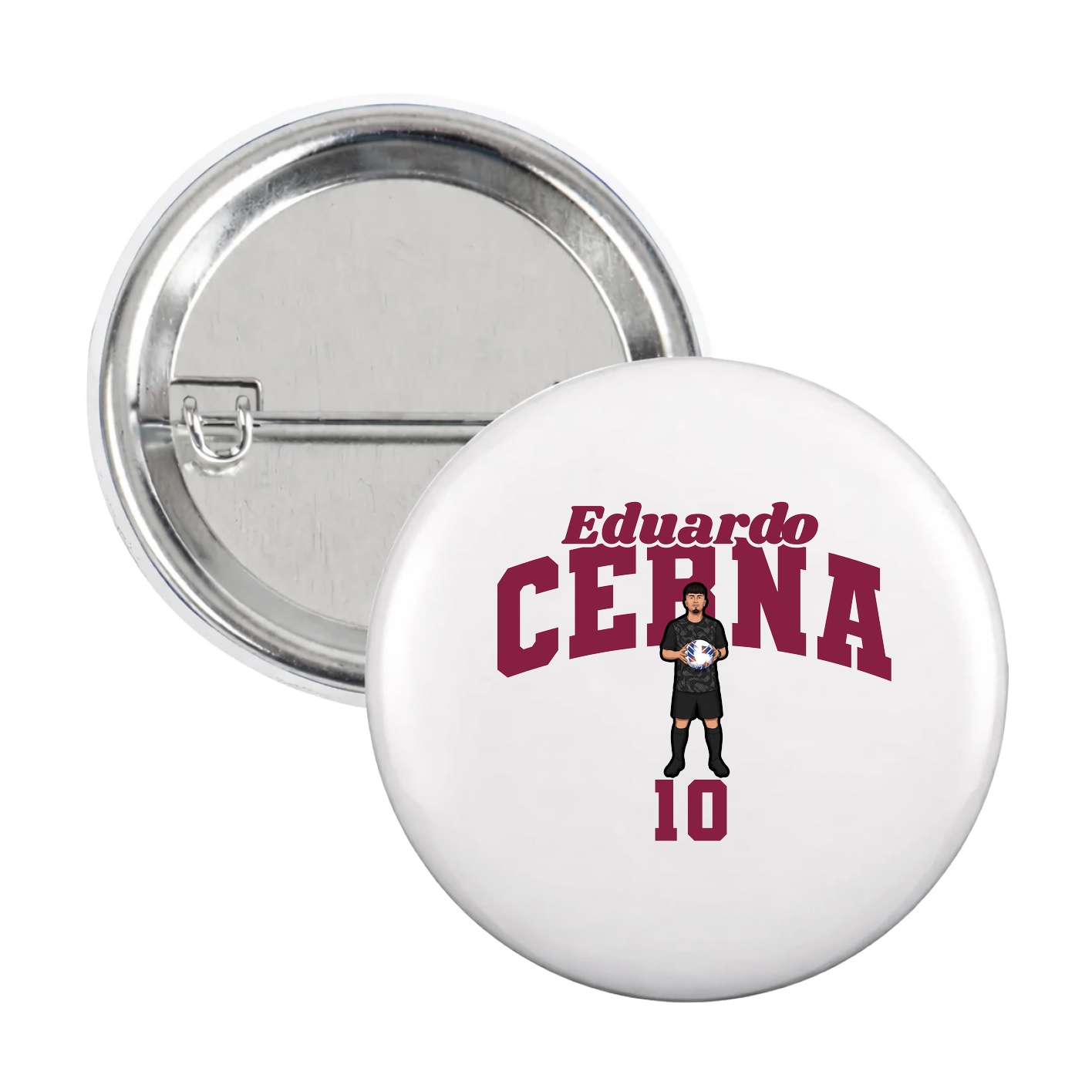 Game Day Button — Signature Arch in White