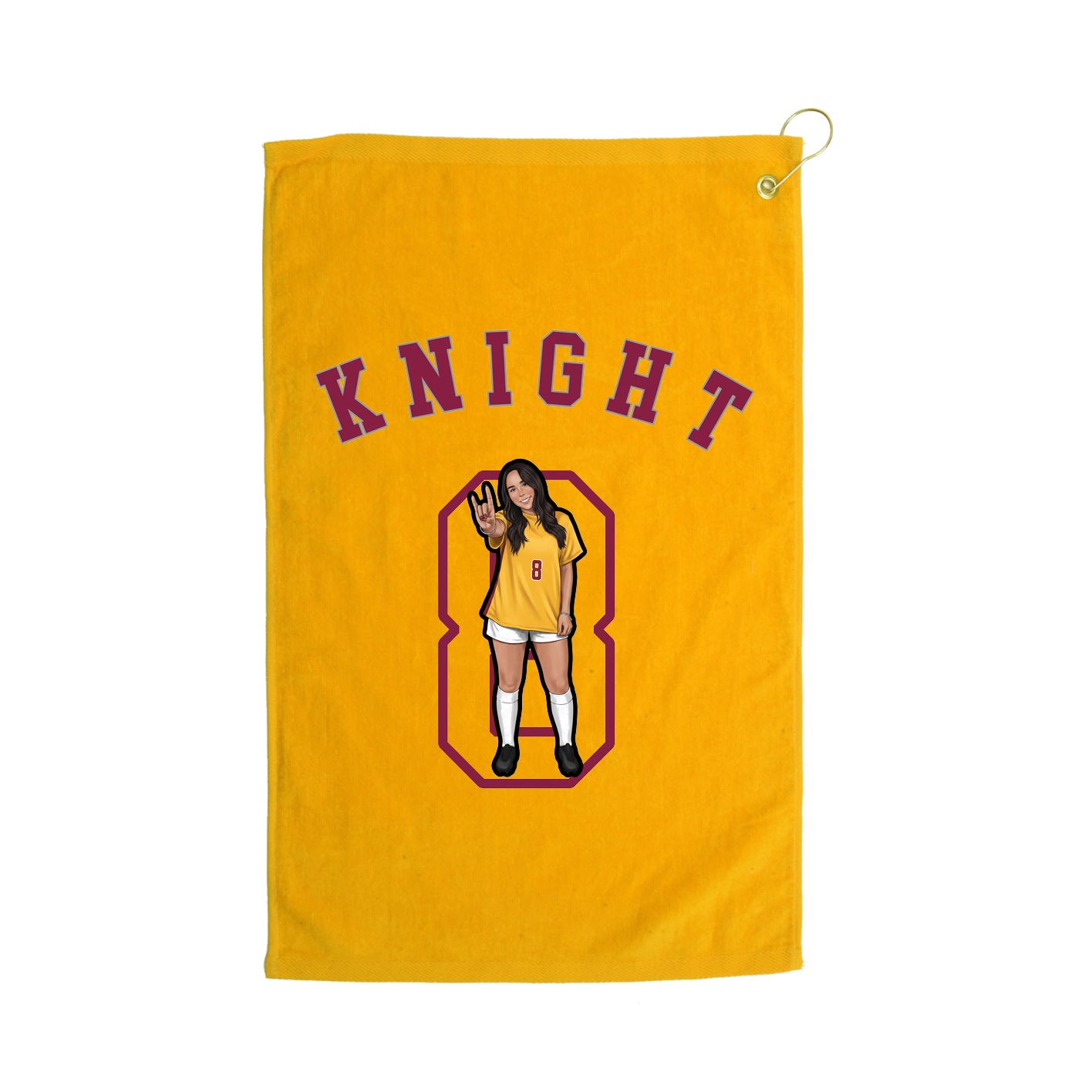 Golf Towel — Shirsey Arch in Gold