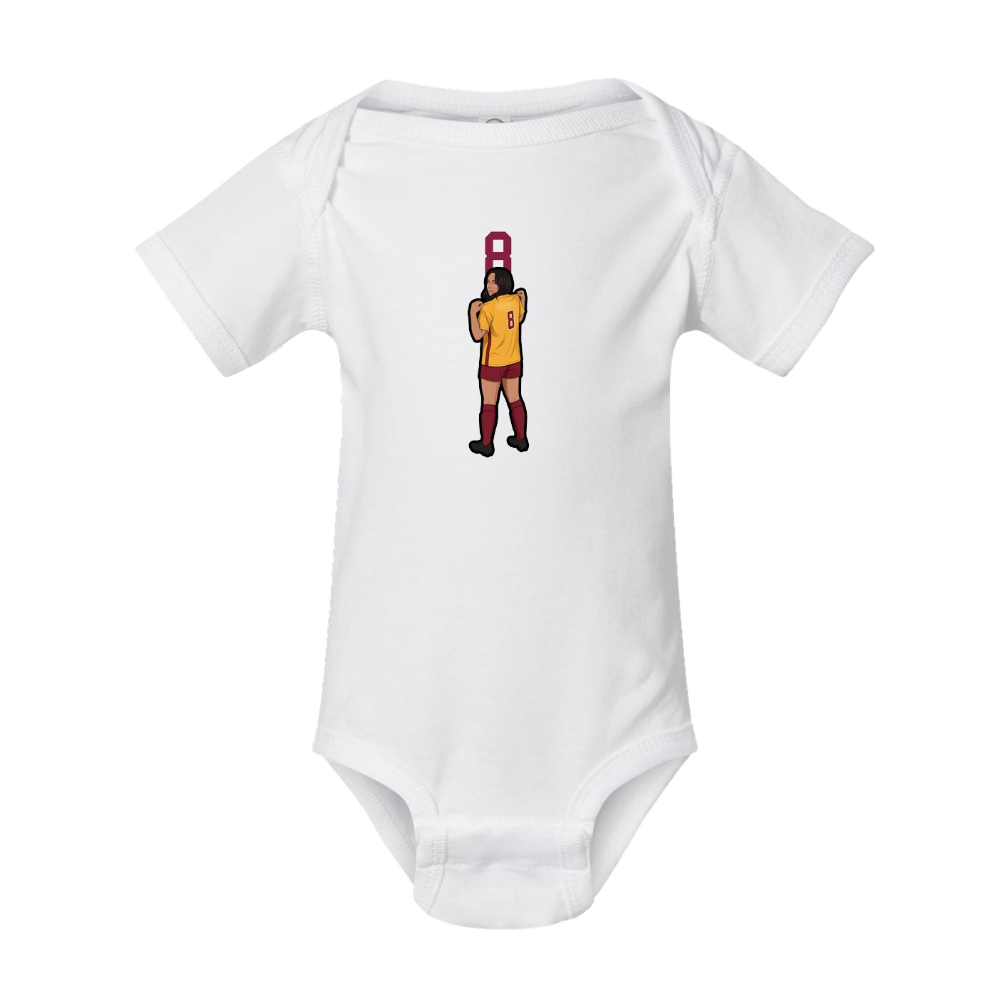Baby Onesie — Number Top in White