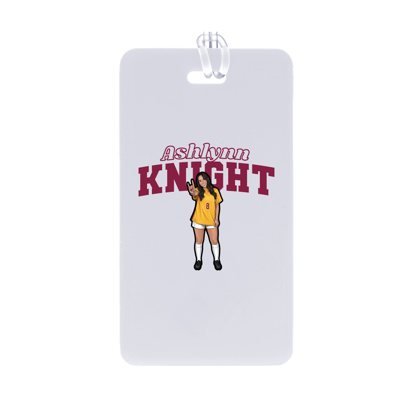 Bag Tag — Name Arch in Classic